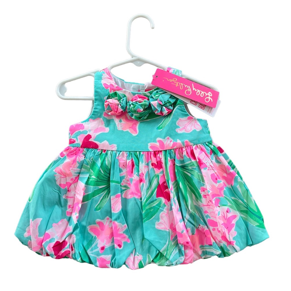 NWT Baby Lilly Pulitzer Bubble Dress with bloomers 3-6 month